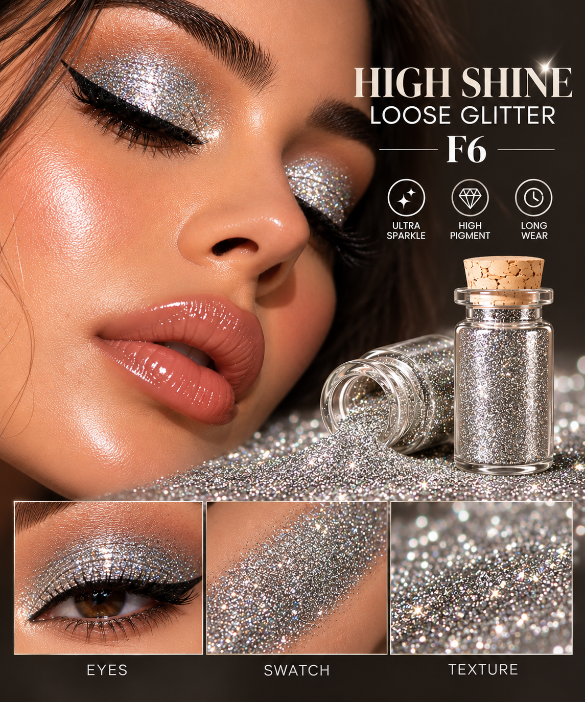 High Shine Loose Glitter - F6