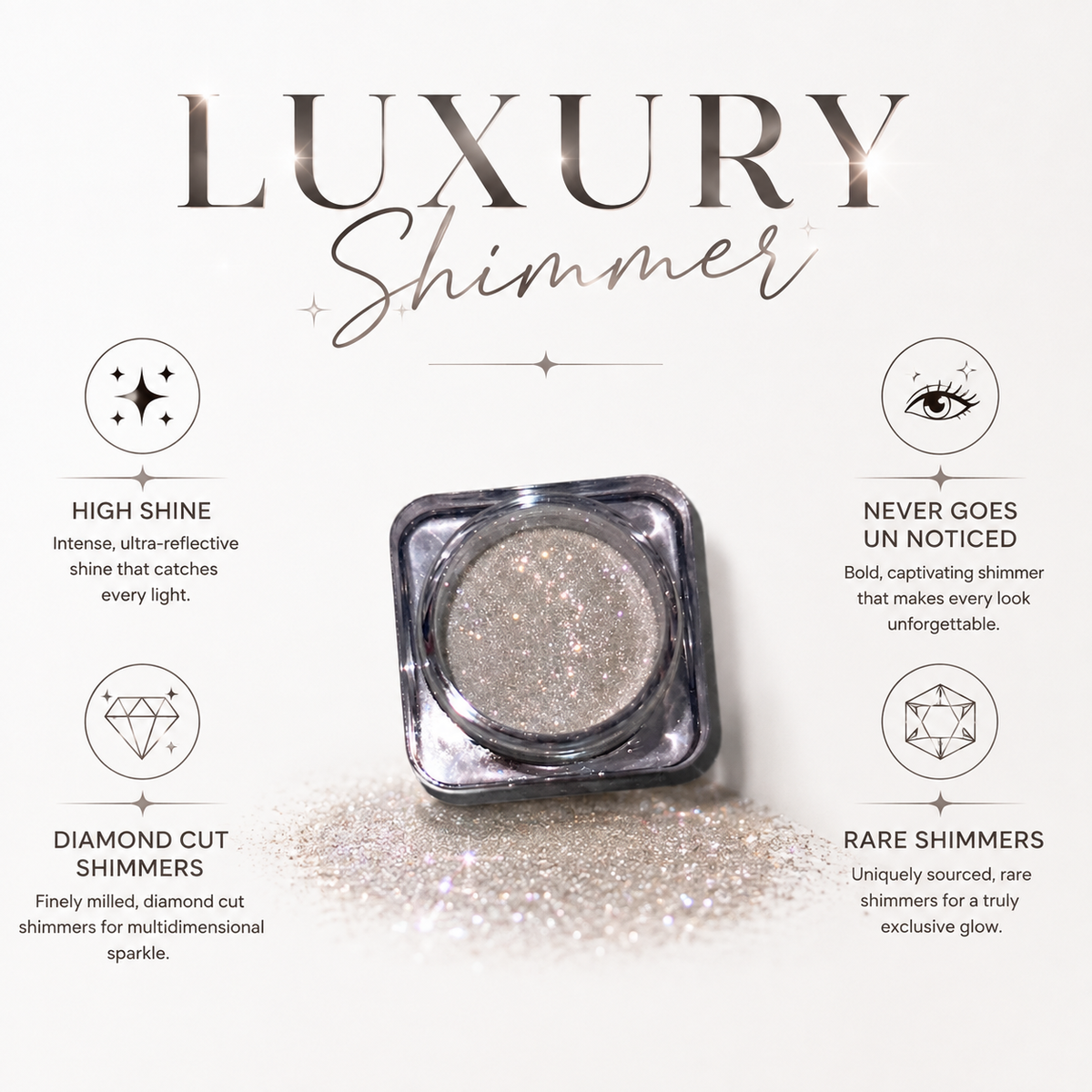 Luxury Shimmer Pigment - LustrousWhite