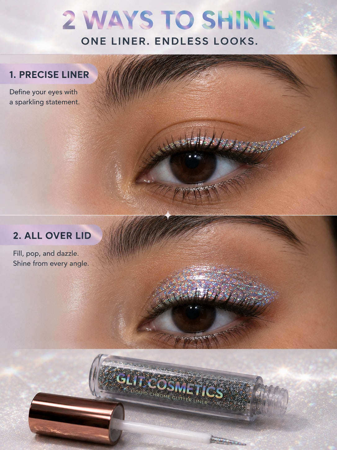 Liquid Glitter Liner-Cosmic Drip