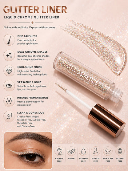 Liquid Glitter Liner - Prism Punch