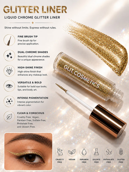 Liquid Glitter Liner - Golden Hour